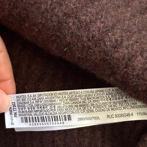 Brown Women's Sweater Knitted Zara - Picture 4 of 6